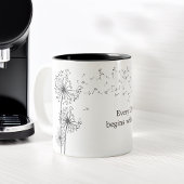 Inspirierend Zitat Grafischer Kronleuchter Zweifarbige Tasse