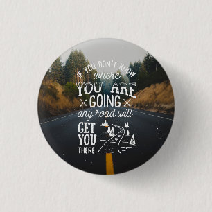 Inspirierend Zitat-Knopf irgendeine Straße Button