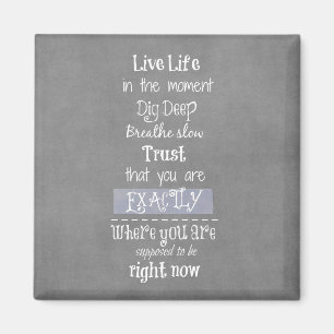 Inspirierend Zitat Magnet