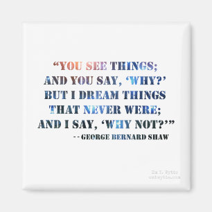 Inspirierend Zitat-Magnet George Bernard Shaws Magnet