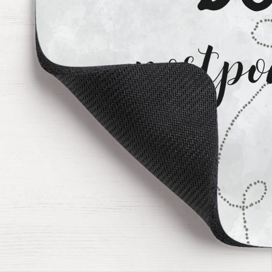 Inspirierend Zitat mit Schmetterling Mousepad (Ecke)