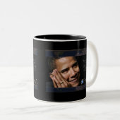 Inspirierend Zitat Obama Zweifarbige Tasse (VorderseiteRechts)