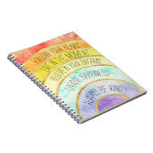 Inspirierend Zitat-Regenbogen Notizblock (Rechte Seite)