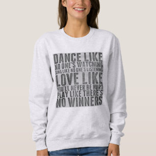 Inspirierend Zitat Rustikales Textzeichen Sweatshirt