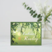 Inspirierend Zitat - Schlagwort Realität Positives Postkarte (Stehend Vorderseite)