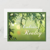 Inspirierend Zitat - Schlagwort Realität Positives Postkarte (Vorne/Hinten)