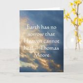 Inspirierend Zitat Thomas Moores mit blauem Himmel Karte (Gelbe Blume)