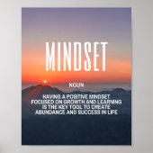 Inspirierend Zitat über einen positiven Mindset Poster (Vorne)