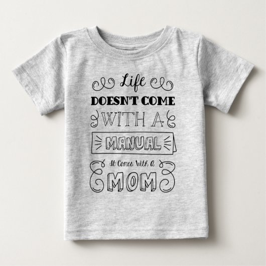 Inspirierend Zitat von Leben und Mama | Sweatshirt Baby T-shirt (Vorderseite)