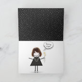 Inspirierend Zitat zu Polka-Punkten Karte (Innenseite)