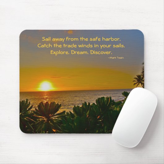 Inspirierend Zitate Carpe Diem Mark Twains Mousepad (Mit Mouse)