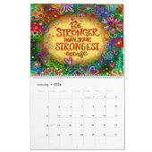 Inspirierend Zitate Farbige Whimsistität Kalender (Jan 2026)