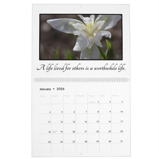 Inspirierend Zitate für die Freiwilligen Kalender (Jan 2026)