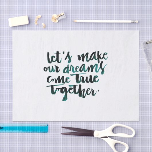 Inspirierend Zitate: Gelassen uns lassen Sie Seidenpapier (Handwerk)