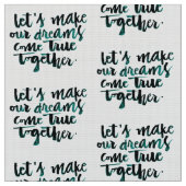 Inspirierend Zitate: Gelassen uns lassen Sie Stoff (Nahaufnahme)