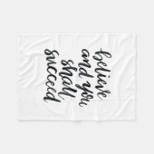 Inspirierend Zitate: Glauben Sie und Sie folgt Fleecedecke (Vorderseite (Horizontal))