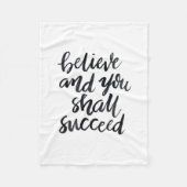 Inspirierend Zitate: Glauben Sie und Sie folgt Fleecedecke (Vorderseite)