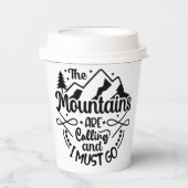 Inspirierend Zitate l Einzigartiges Schwarz & Weiß Pappbecher (Vorderseite)