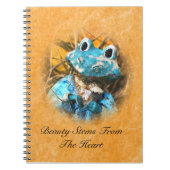 Inspirierend Zitate sind Sie schöner Frosch-Prinz Notizblock (Vorderseite)