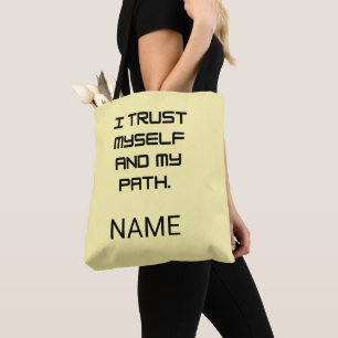 Inspirierende Affirmationen & Selbstvertrauensgesc Tasche