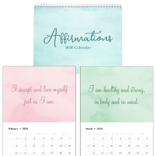 Inspirierende Affirmationen Zitate Wasserfarbe 202 Kalender