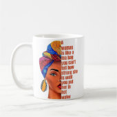 inspirierende afrikanische Amerikanerin mit Zitat Kaffeetasse (Links)
