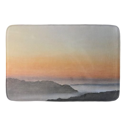 Inspirierende Badematte | Eissturm-Sonnenaufgang (Vorderseite)