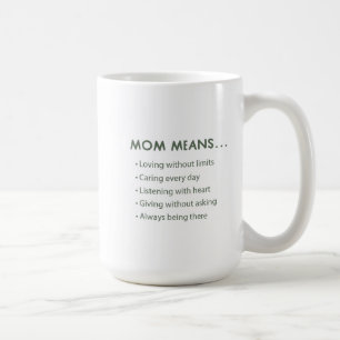 Inspirierende Bedeutung von Mom Blumenwrap Kaffeetasse