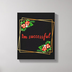 inspirierende Bekenntnisse zur Arbeit Leinwanddruck