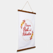 inspirierende Bekenntnisse zur Selbstannahme Wandteppich Mit Holzrahmen (Gewinkelt)