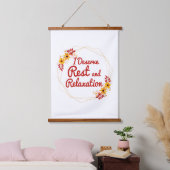 inspirierende Bekenntnisse zur Selbstannahme Wandteppich Mit Holzrahmen (Schlafzimmer)