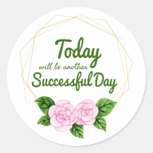 inspirierende Bekenntnisse zur Selbstversorgung, S Runder Aufkleber