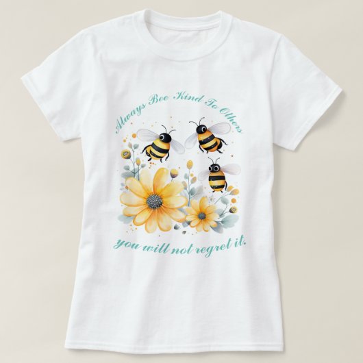 inspirierende Blume sind freundlich T-Shirt (Design vorne)