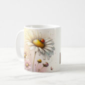Inspirierende Blumen Kaffeetasse (Vorderseite Links)