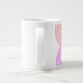 Inspirierende Blumen: Lass Wunder mit Dir geschehe Jumbo-Tasse (Rückseite)