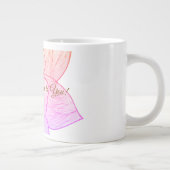 Inspirierende Blumen: Lass Wunder mit Dir geschehe Jumbo-Tasse (Rechts)
