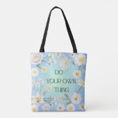 Inspirierende Blumen-Tasche Tasche (Rückseite)