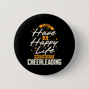 Inspirierende Cheerleading-Enthusiast Grafik Stat Button