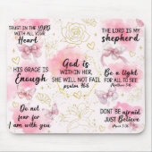 Inspirierende christliche Bibelverse Mousepad (Vorne)