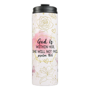 Inspirierende christliche Bibelverse Thermosbecher