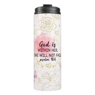 Inspirierende christliche Bibelverse Thermosbecher