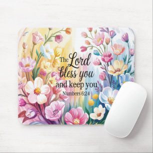 Inspirierende christliche Schrift Mousepad