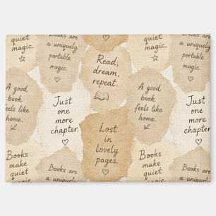 Inspirierende Creme-Bücher Magie   Magnet