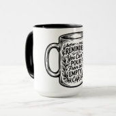 Inspirierende Erinnerung Tasse (Vorderseite Links)