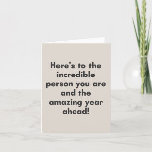 Inspirierende Ermutigende Nachricht Minimalistisch Karte