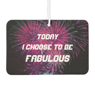 Inspirierende fantastische Feuerwerk-Affirmation Autolufterfrischer