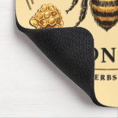 Inspirierende freundliche Worte/Biene Mousepad (Ecke)