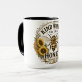 Inspirierende freundliche Worte Tasse (Vorderseite Links)