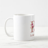 Inspirierende Friedensschmetterlingskunst Kaffeetasse (Links)