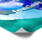 inspirierende Gandhi Zitat Poster Aquarellfarbe (Ecke)